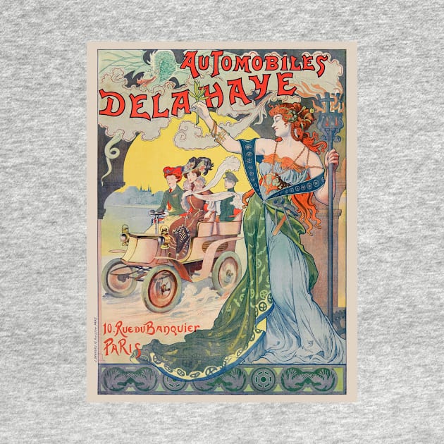 Automobiles Delahaye France Vintage Poster 1898 by vintagetreasure